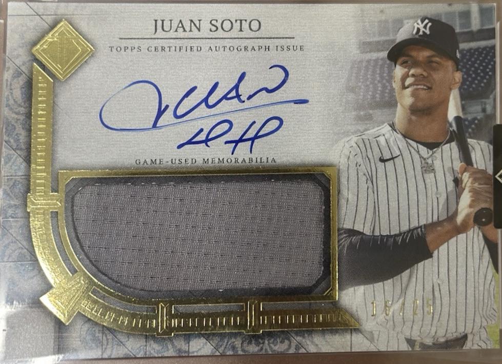 Juan Soto #TCAR-JS2 Baseball Cards 2024 Topps Transcendent Collection Autograph Relic