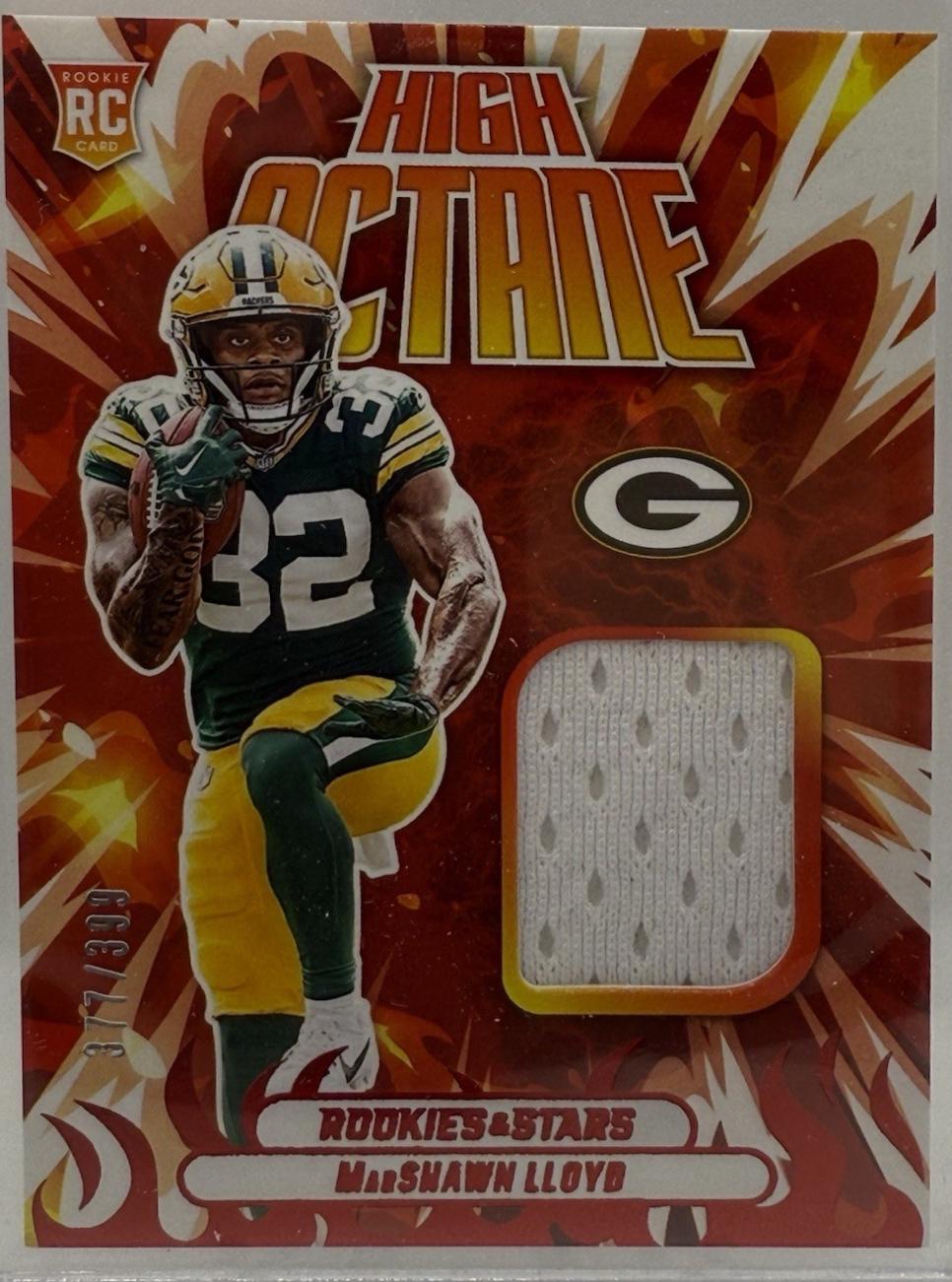 MarShawn Lloyd #HOM-MLD Football Cards 2024 Panini Rookies & Stars High Octane Memorabilia