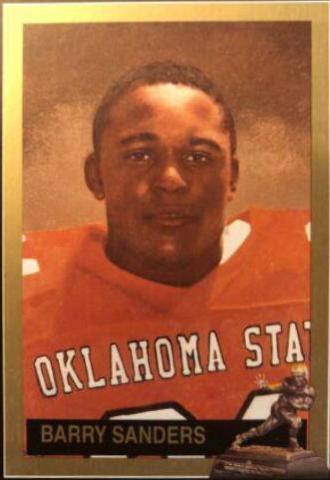 Barry Sanders #54 Football Cards 1992 Heisman Collection II