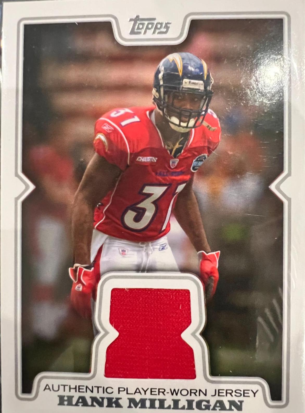 Hank Milligan #R-HM Football Cards 2008 Topps Jersey Relic