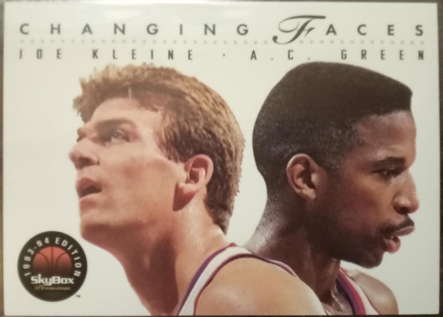 Changing Faces Joe Klein & AC Green #312 Basketball Cards 1993 Skybox Premium