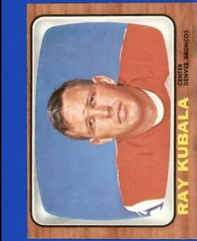 Ray Kubala #39 Football Cards 1966 Topps