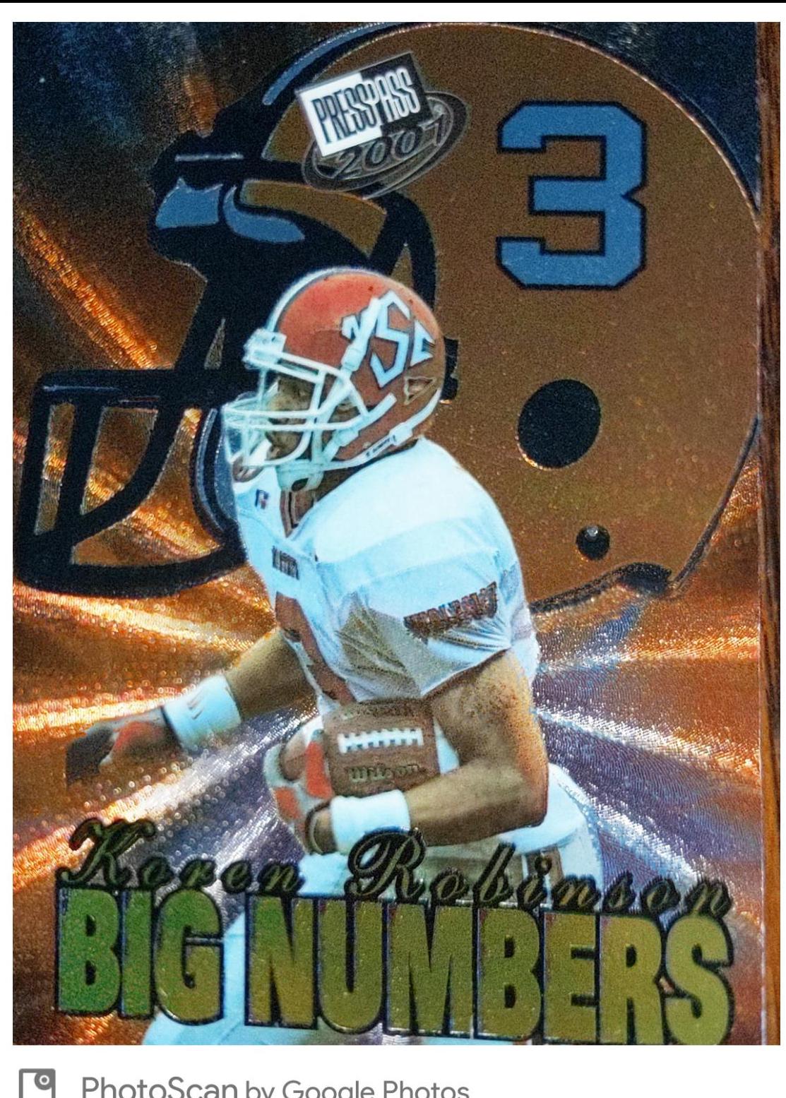 Koren Robinson #BN8 Football Cards 2001 Press Pass Big Numbers
