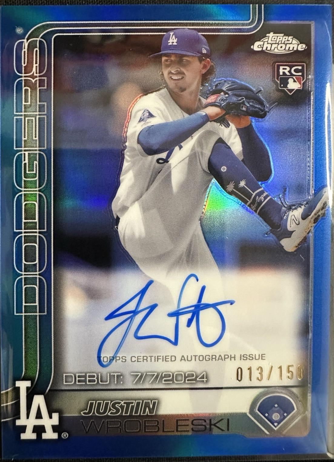 Justin Wrobleski [Blue Refractor] #CRDA-JW