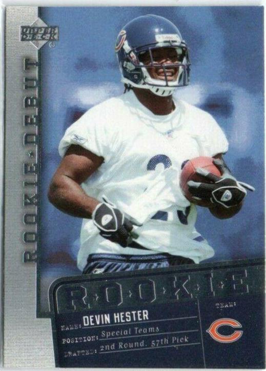 Devin Hester #118 Football Cards 2006 Upper Deck Rookie Debut