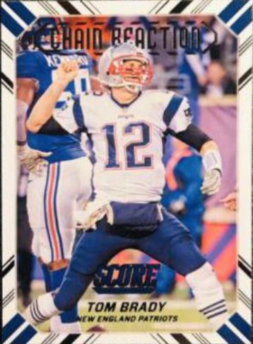 Tom Brady #3 Football Cards 2016 Panini Score Chain Reaction