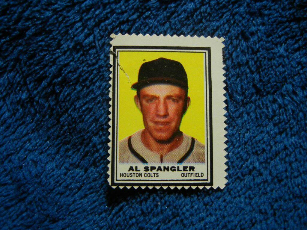Al Spangler Baseball Cards 1962 Topps Stamps