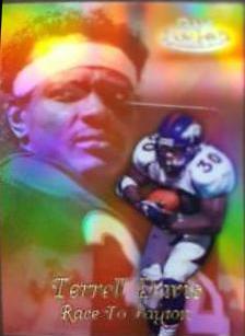 Terrell Davis #R7 Football Cards 1999 Topps Gold Label Race to Payton