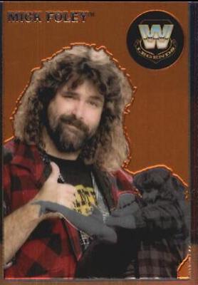Mick Foley #86 Wrestling Cards 2007 Topps Heritage II Chrome WWE