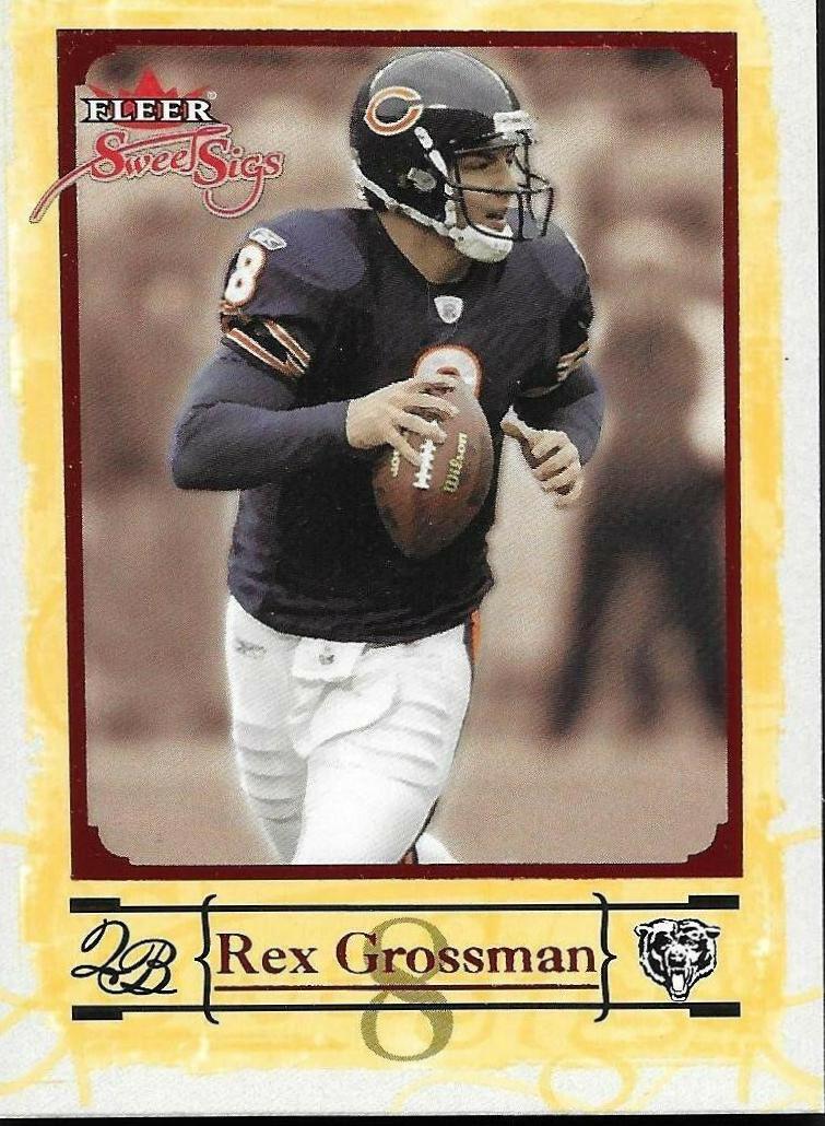 Rex Grossman #5 Football Cards 2004 Fleer Sweet Sigs