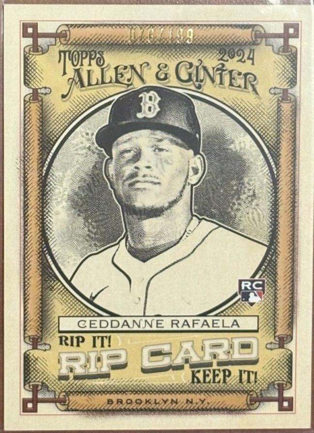 Ceddanne Rafaela #RIP-CR Baseball Cards 2024 Topps Allen & Ginter Rip Card