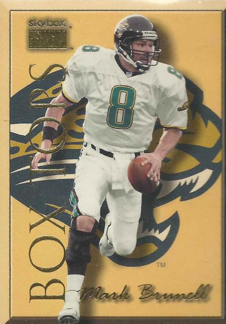 Mark Brunell #4 of 15 BT Football Cards 1999 Skybox Premium Box Tops