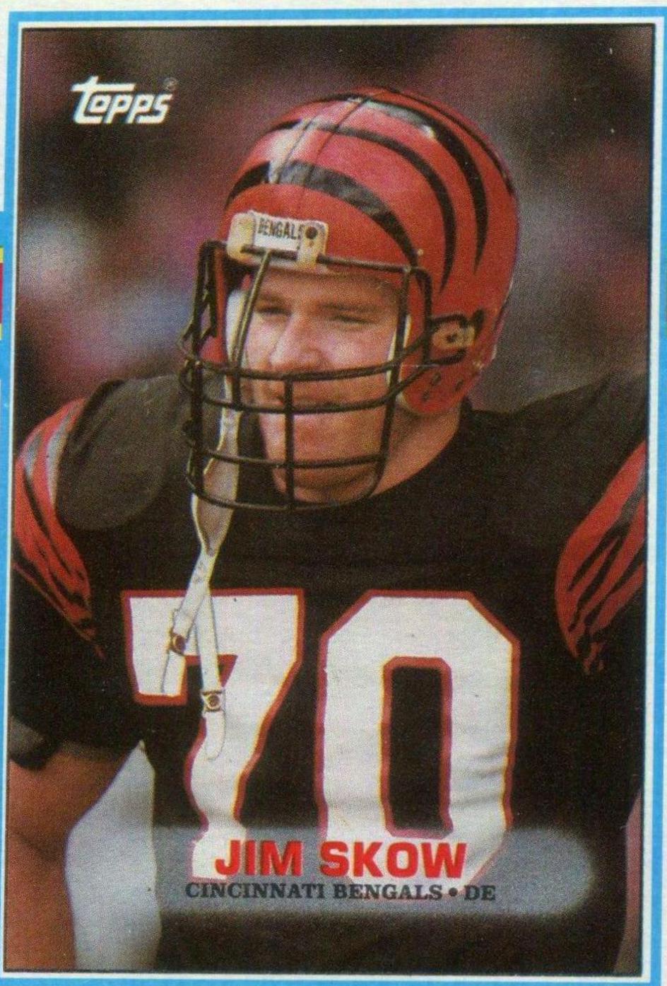 Jim Skow #34 Football Cards 1989 Topps