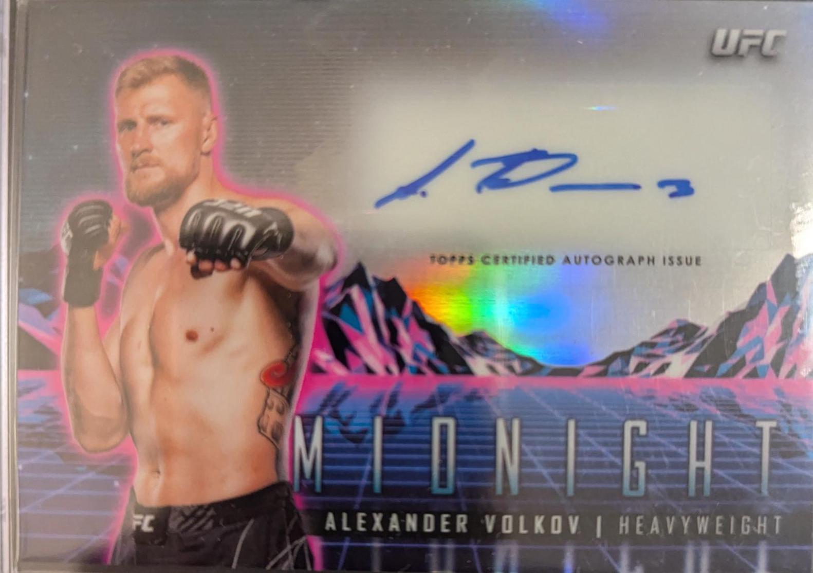 Alexander Volkov #HS-AVV Ufc Cards 2024 Topps Midnight UFC Horizon Signature