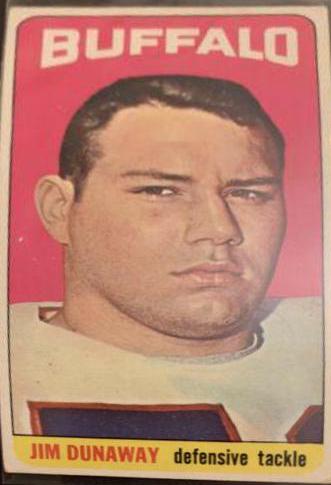 Jim Dunaway #29 Football Cards 1965 Topps