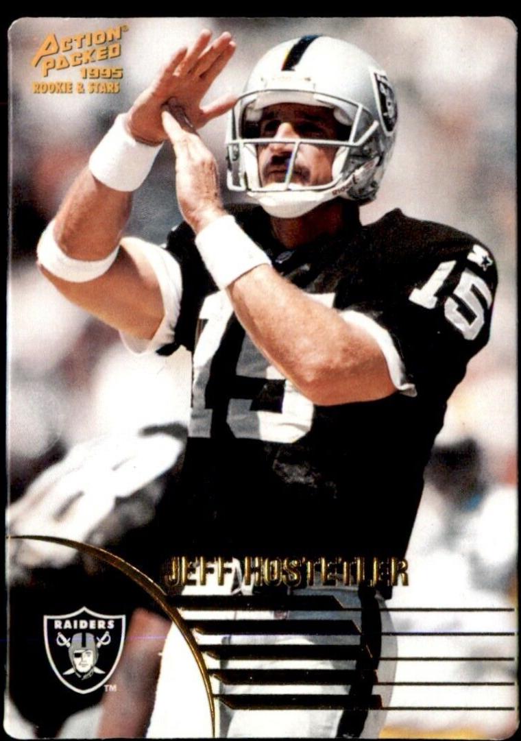 Jeff Hostetler #9 Football Cards 1995 Action Packed Rookie & Stars