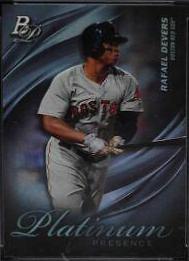 Rafael Devers #PP-14 Baseball Cards 2019 Bowman Platinum Presence