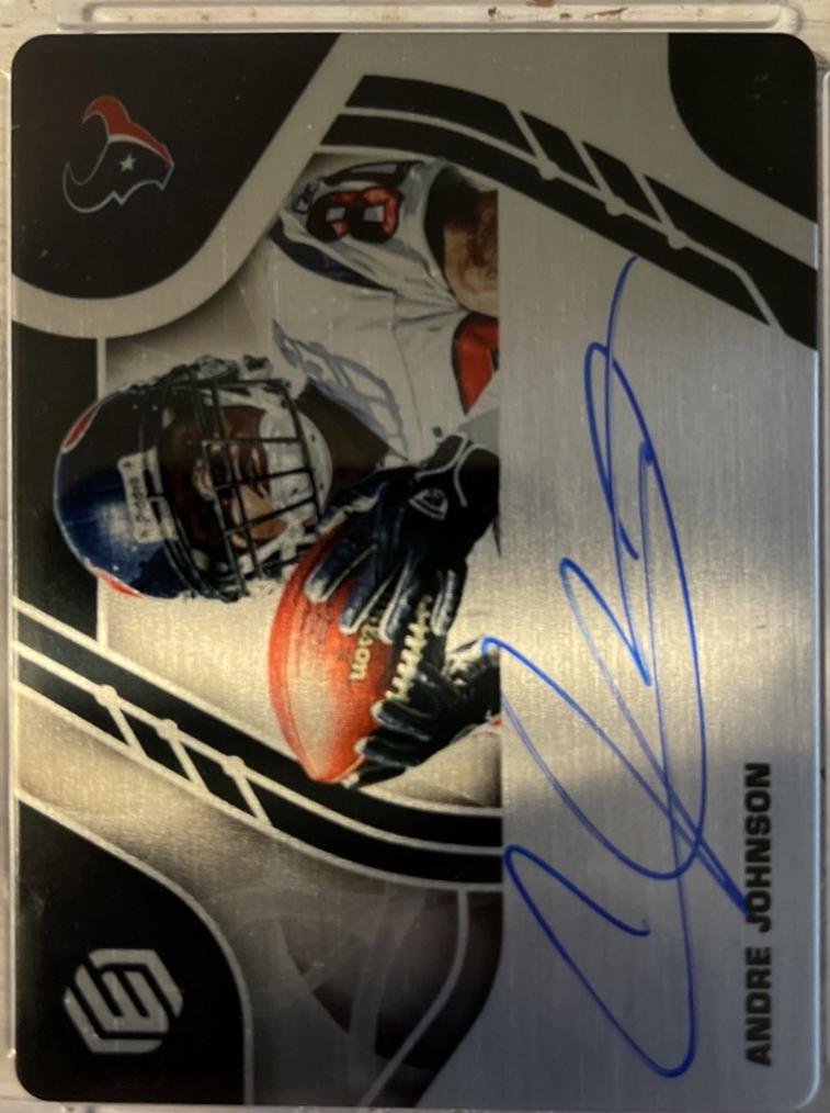 Andre Johnson #SS-AJO 2021 Panini Elements Football Steel Signatures