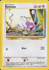 1999 Base Set 1999-2000 Rattata #61/102