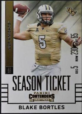 Blake Bortles #17 Football Cards 2015 Panini Contenders Draft Picks