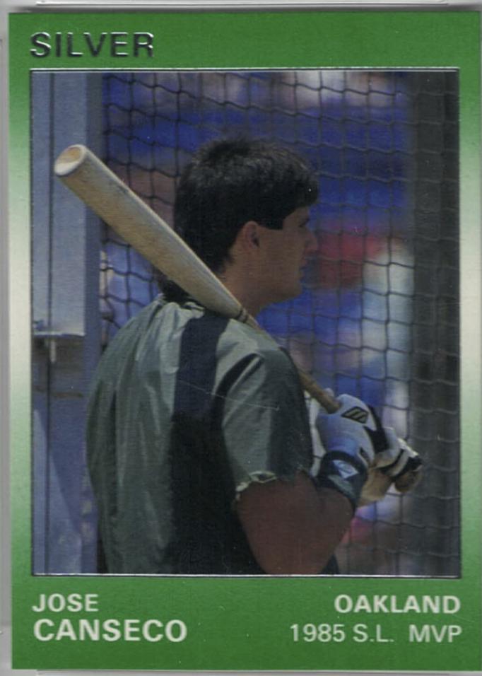 Jose Canseco #116 Baseball Cards 1991 Star Silver Edition
