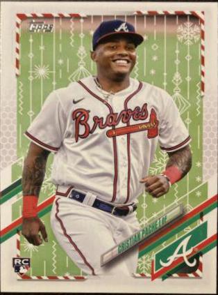 Cristian Pache #HW20 Baseball Cards 2021 Topps Holiday Mega Box
