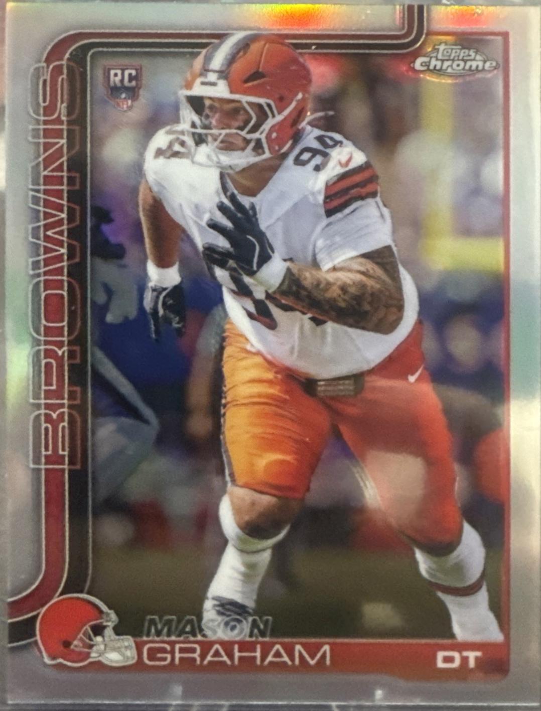 Mason Graham [Football Leather Refractor] #302