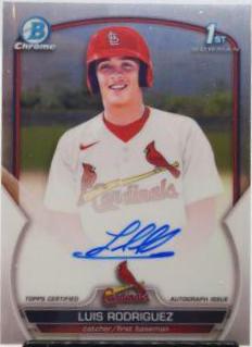 Luis Rodriguez #CPA-LR 2023 Bowman Chrome Baseball Prospect Autographs