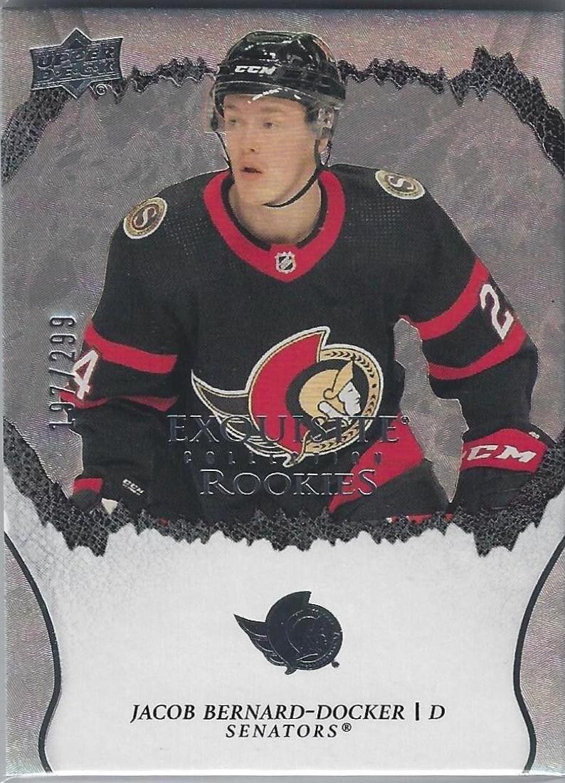 Jacob Bernard Docker #R-23 Hockey Cards 2021 Upper Deck Ice Exquisite Collection Rookies