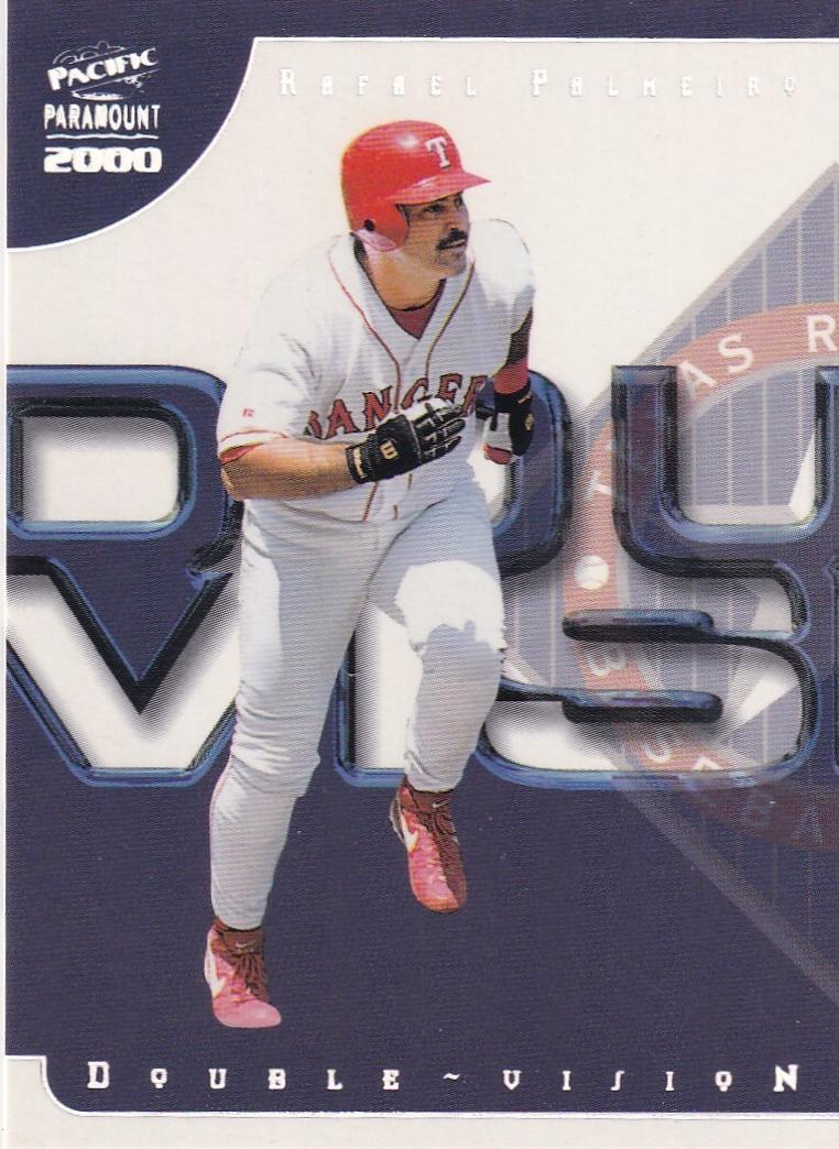 Rafael Palmeiro #17 Baseball Cards 2000 Pacific Paramount Double Vision