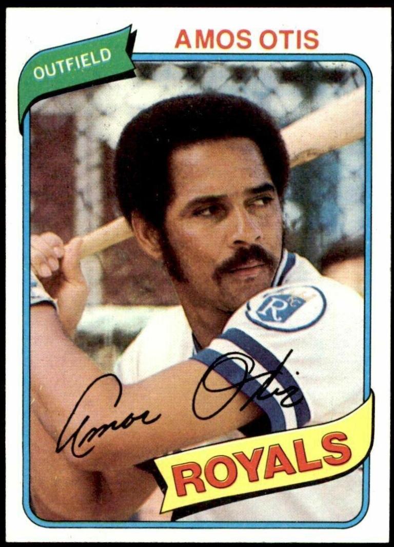 Amos Otis #130 Baseball Cards 1980 Topps