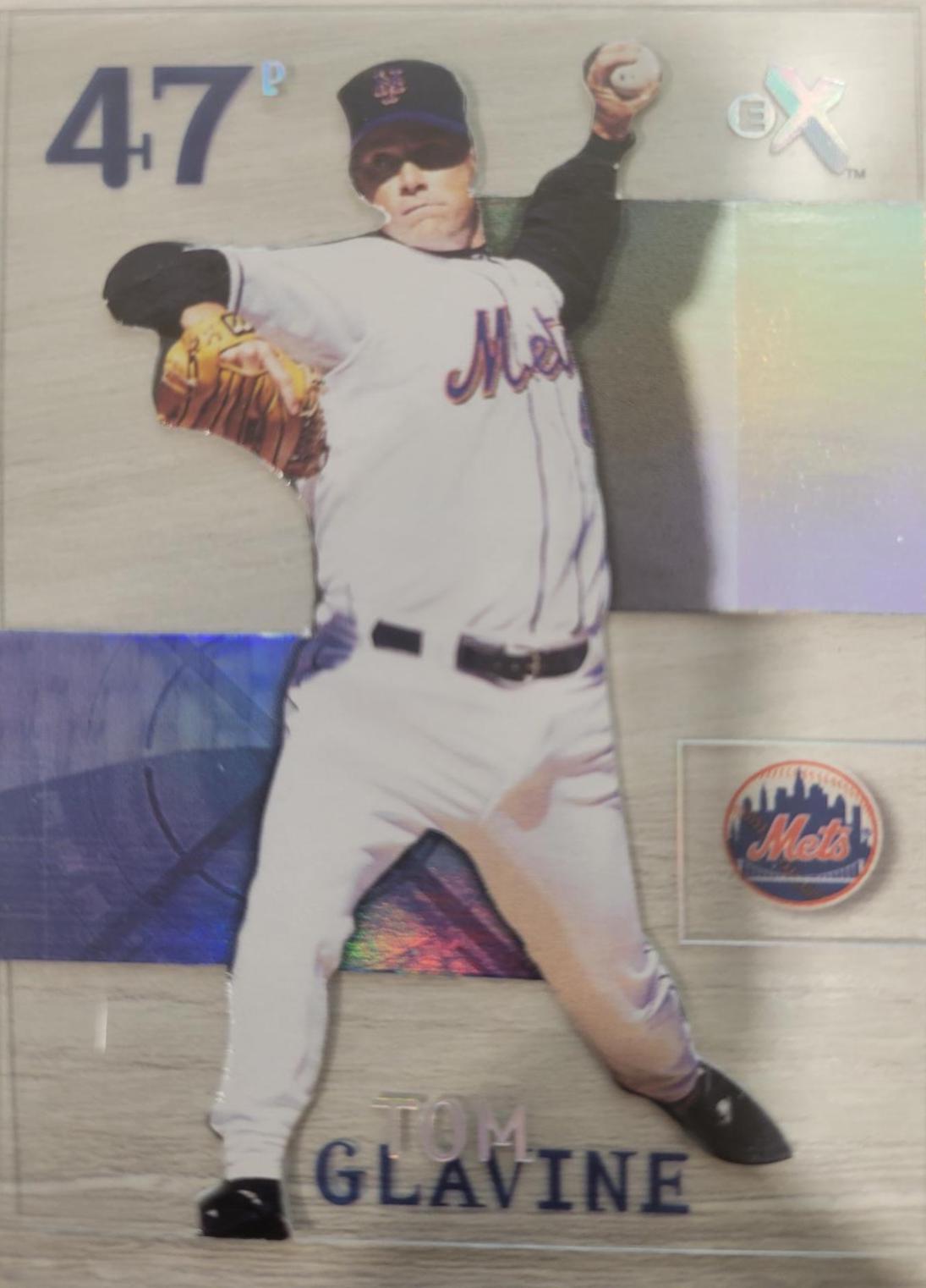 Tom Glavine #44 Baseball Cards 2003 Fleer E-X