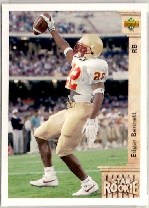 Edgar Bennett #2 Football Cards 1992 Upper Deck