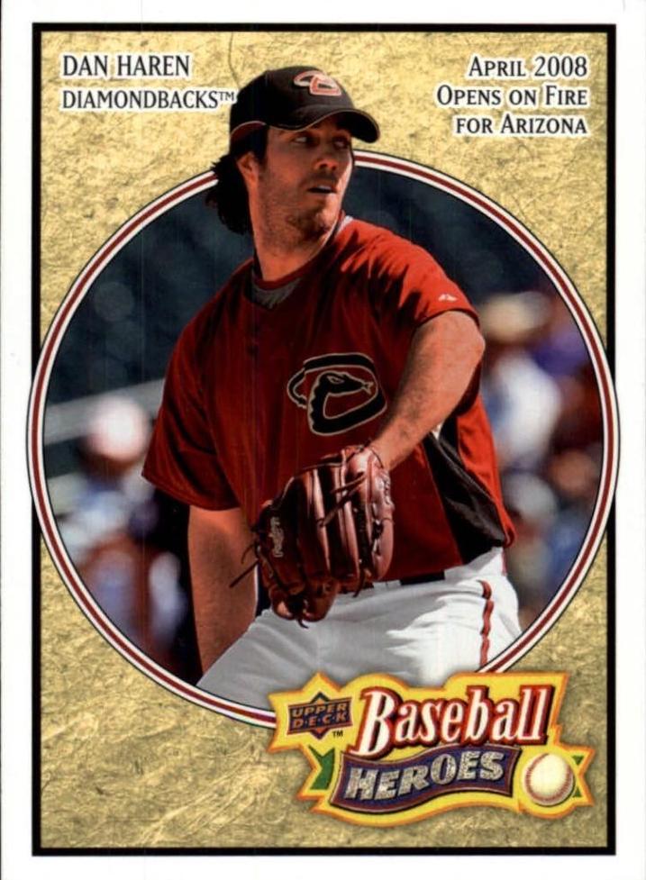 Dan Haren #2 Baseball Cards 2008 Upper Deck Baseball Heroes