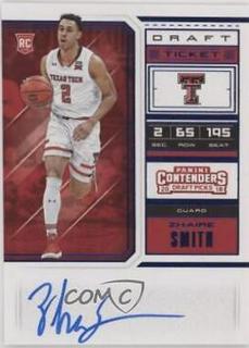Zhaire Smith Autograph Draft Blue Foil