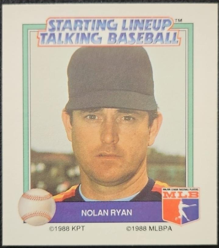 Nolan Ryan #30 1988 Kenner Starting Line Up Talking Baseball