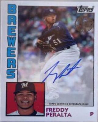 Freddy Peralta #FP 2019 Topps 1984 Baseball Autographs