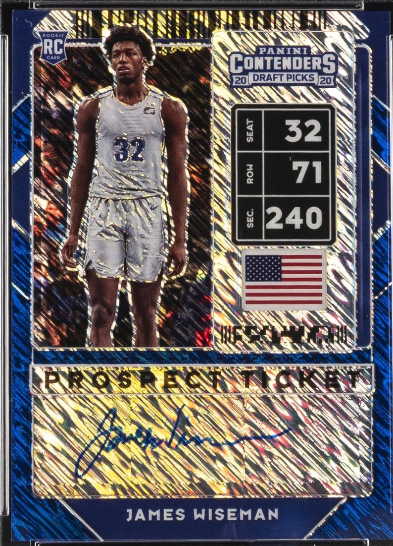 James Wiseman #53A 2020 Panini Contenders Draft Picks Basketball