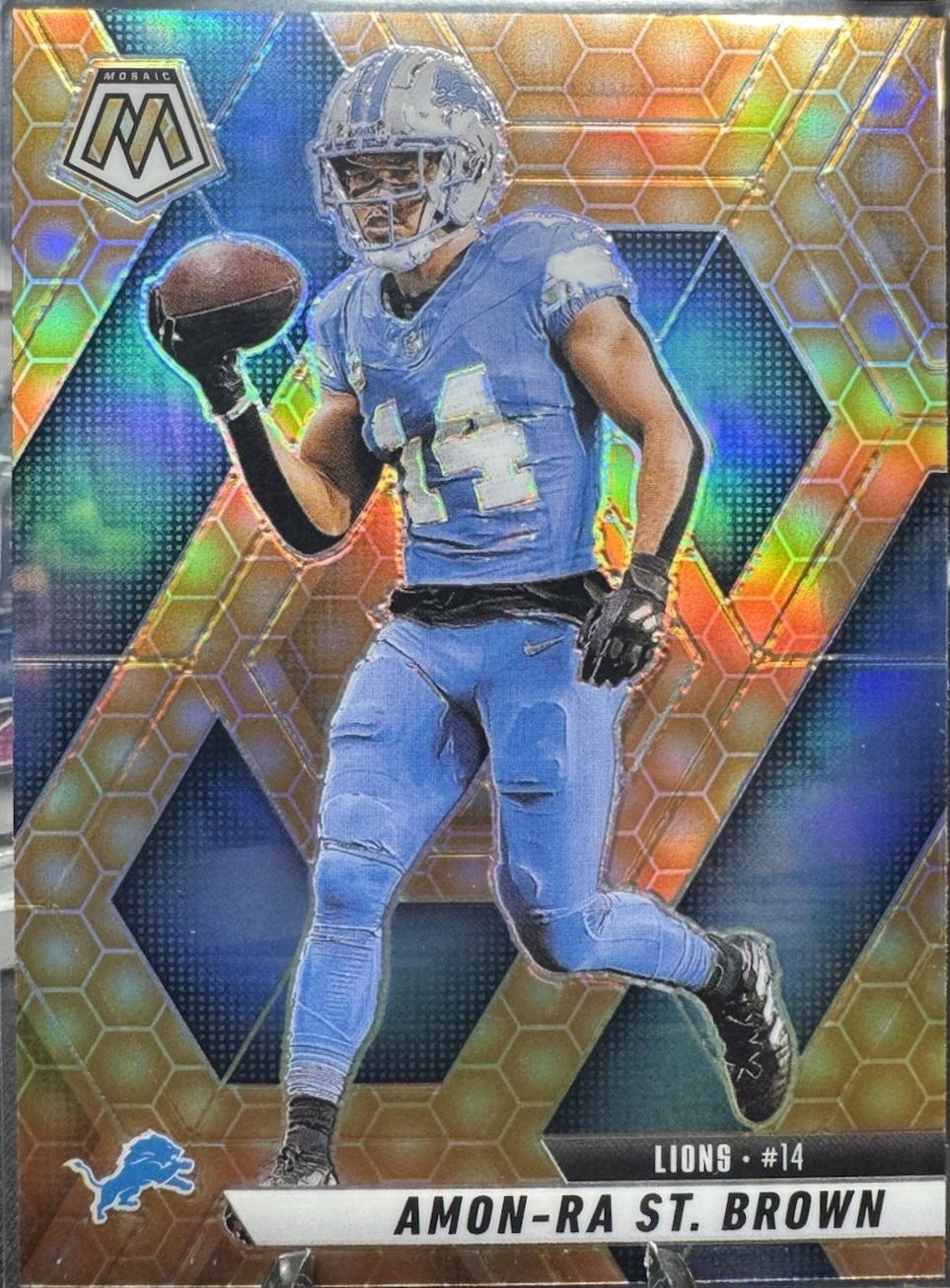 Amon-Ra St. Brown [Honeycomb] #2 Prices | 2025 Panini Mosaic