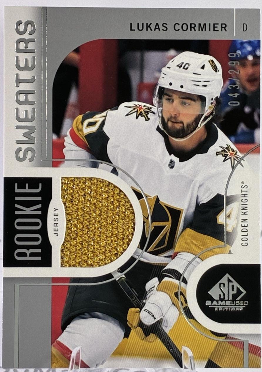 Lukas Cormier #RS-LC Hockey Cards 2024 SP Game Used Rookie Sweater
