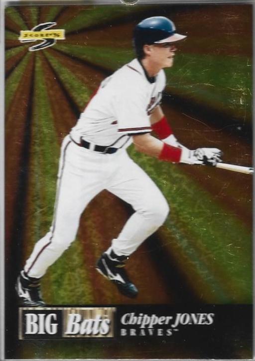 CHipper Jones #20 Baseball Cards 1996 Score Big Bats
