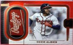 Ozzie Albies [Rawlings Logo Red] #DHC-OA Baseball Cards 2023 Topps Definitive Helmet Collection Prices