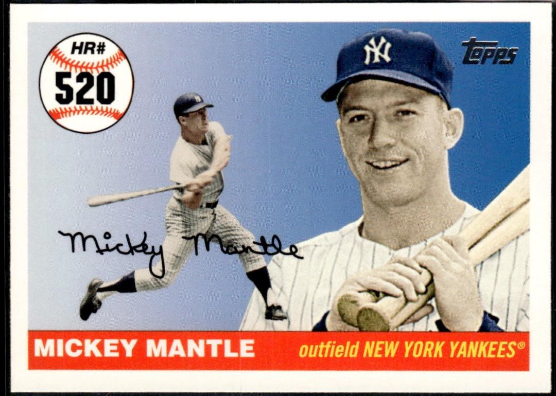 Mickey Mantle #MHR520 2008 Topps Mantle Home Run History Baseball
