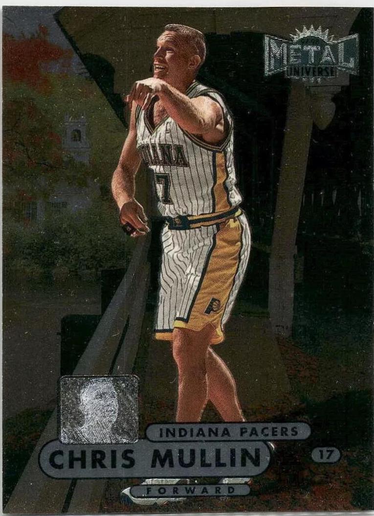 Chris Mullin #17 Basketball Cards 1997 Metal Universe