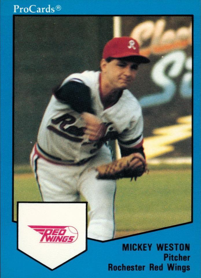 Mickey Weston Baseball Cards 1989 Procards