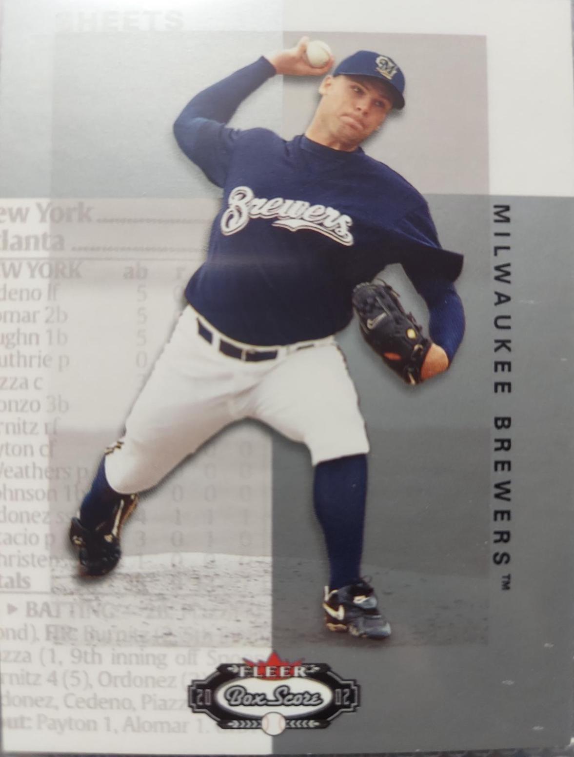 Ben Sheets #10 Baseball Cards 2002 Fleer Box Score
