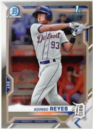 Adinso Reyes #BCP-21 Baseball Cards 2021 Bowman Chrome Prospects