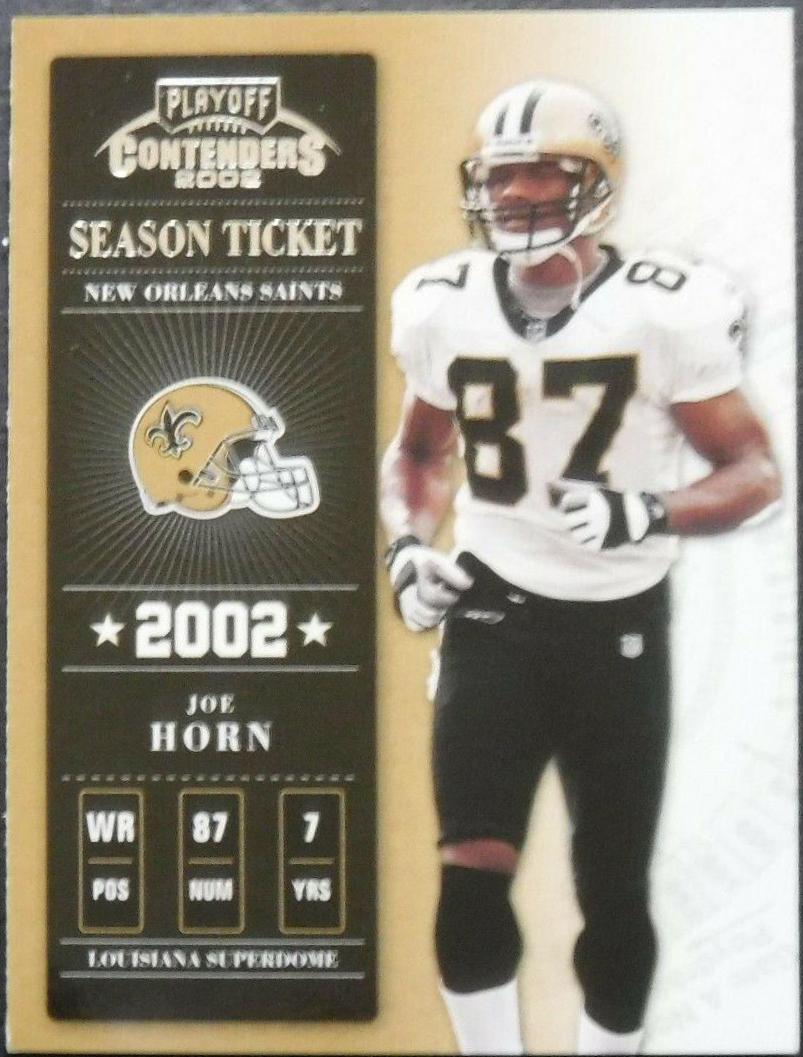 Joe Horn #83 2002 Playoff Contenders Football