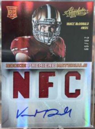 Vance McDonald [Rookie Premiere Materials AFC, NFC] #239