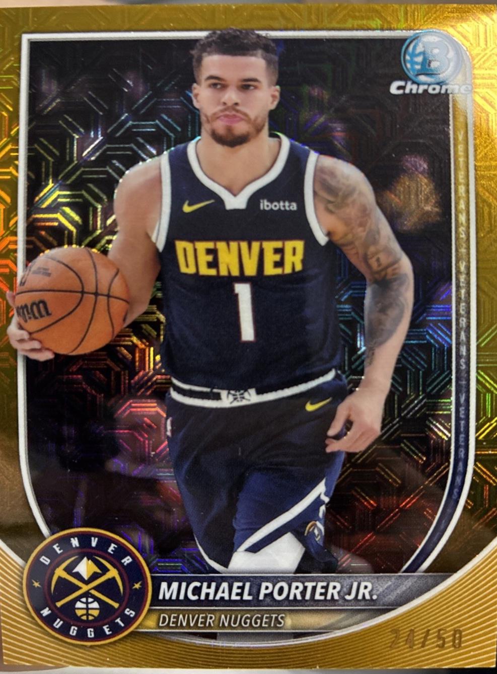 Michael Porter Jr. [Gold Refractor] #BCV-179